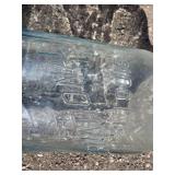 International St. Louis Glass Water Bottle with Spring-Loaded Cap