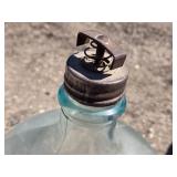 International St. Louis Glass Water Bottle with Spring-Loaded Cap