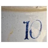 Red Wing Union Stoneware 10 Gallon Crock - 1 Handle, Crack in Bottom