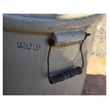 Red Wing Union Stoneware 10 Gallon Crock - 1 Handle, Crack in Bottom