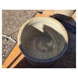 Red Wing Union Stoneware 10 Gallon Crock - 1 Handle, Crack in Bottom