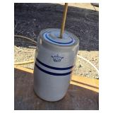 Red Wing 5 Gallon Stoneware Butter Churn with Lid and Dasher