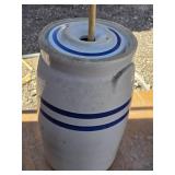 Red Wing 5 Gallon Stoneware Butter Churn with Lid and Dasher