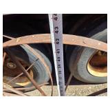 Antique Metal Wagon Wheels - 42" Diameter