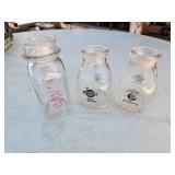 Marigold and Damar Cream Glass Bottles