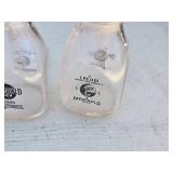 Marigold and Damar Cream Glass Bottles