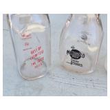 Marigold and Damar Cream Glass Bottles