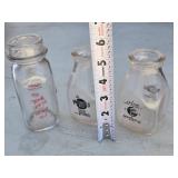 Marigold and Damar Cream Glass Bottles