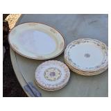 Set of Vintage China Dinnerware Including Homer Laughlin, Limoges, and Knowles