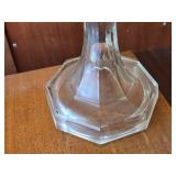Antique Glass Oil Lamp with Chimney