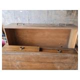 Antique Wooden Dresser with Mirror