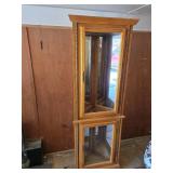 Curio Cabinet with Glass Shelves and Interior Lighting