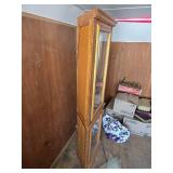 Curio Cabinet with Glass Shelves and Interior Lighting