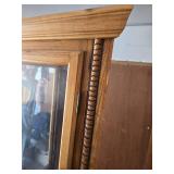 Curio Cabinet with Glass Shelves and Interior Lighting