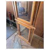 Curio Cabinet with Glass Shelves and Interior Lighting