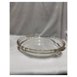 Pyrex Easy Grab 9.5" clear glass pie plate