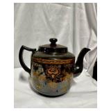 Collectible Jackfield-style teapot