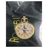Gold-tone Verichron Mickey Mouse quartz pocket watch