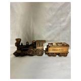 Vintage Collectible Banthrico General W&A.R.R. Railroad Steam Locomotive coin bank