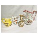 4 Vintage Porcelain Pitchers