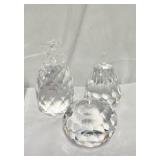 Set of 3 gorgeous Simon crystal paperweights