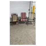 Assorted Outdoor Folding Chairs - Set of 3