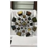 Mid-Century Modern Style 32" Painted Metal Sunburst Wall Art