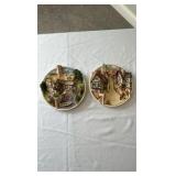 Set of 2 David Winter "Collectors Guild" 3D Wall Plaques - Handmade in Great Britain