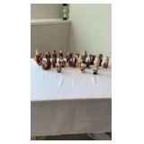 Father Christmas Multi-Style Figurine Lot - 20+ Piece International & Folk Art Set
