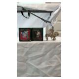 Vintage Carlton Cards Heirloom Ornament Set & Porcelain Carousel Horse Figurine