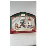Hallmark Keepsake Collector’s Club 2001 Membership Ornament Set - Lettera, Globus & Mrs. Claus