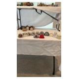 Vintage Hinged Porcelain Trinket Box Collection – 10 Piece Miniature Purse Set – Hand-Painted