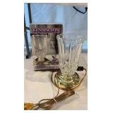 Kensington Collection "Abby" Crystal Hurricane Lamp - 24% Lead Crystal