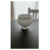 Fenton White Hobnail Milk Glass Pedestal Bowl - Vintage Mid-Century