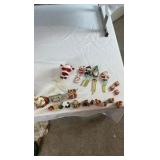 Vintage Holiday Small Items Lot – Coca-Cola Magnets, Wind Chimes, & Musical Bears – 18+ Piece Collection