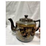 Collectible Jackfield-style teapot