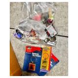 Box of vintage keychains