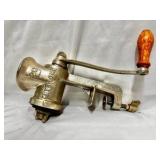 Vintage Keystone No. 20 cast iron manual meat grinder