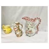 4 Vintage Porcelain Pitchers