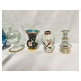 5 hand blown high Egyptian Glass perfume bottles