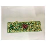 Italian Alabaster rare hand carved trinket box with mirror