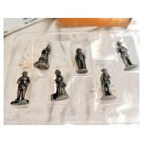 Three originally Boxed Solid Pewter Figurines, by Americana Pewter Collection