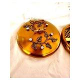 Vintage gold toned McM gold toned trinket set