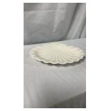 Spode England Imperial White Shell-Shaped Serving Dish