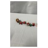 Set of 6 Vintage-Style Miniature Santa Claus Figurines / Ornaments
