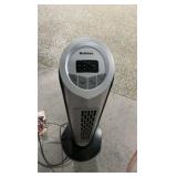 Holmes Oscillating Tower Fan - Silver & Black - Tested & Working