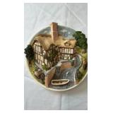 Set of 2 David Winter "Collectors Guild" 3D Wall Plaques - Handmade in Great Britain