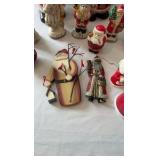 Vintage Santa Figurine & Ornament Collection - Multi-Piece Multi-Brand Holiday Lot