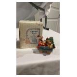 Enesco Cherished Teddies "Santa Express" 6-Piece Train & Decor Set - Boxed