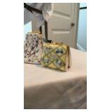 Vintage Hinged Porcelain Trinket Box Collection – 10 Piece Miniature Purse Set – Hand-Painted